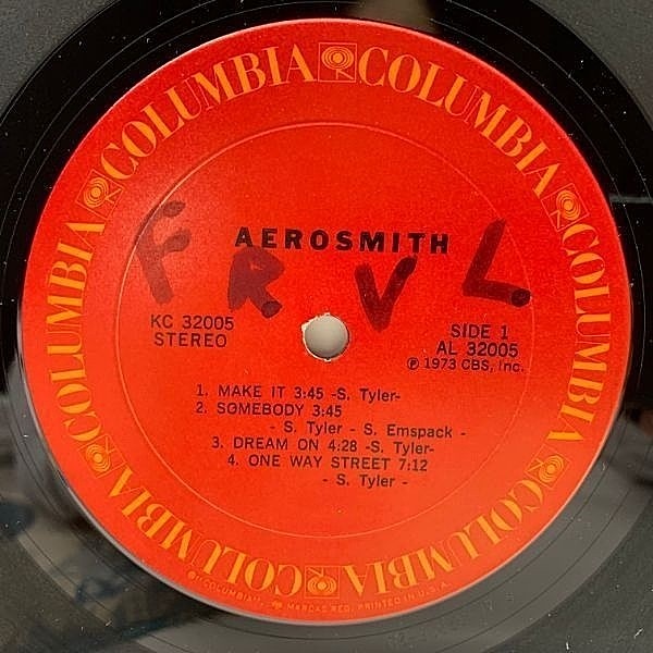 Aerosmith Same Lp Columbia Waxpend Records