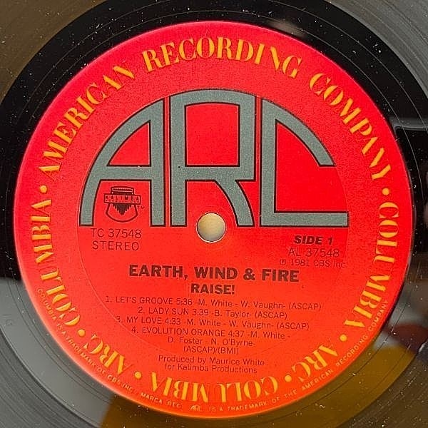 Earth Wind Fire Raise Lp Columbia Waxpend Records