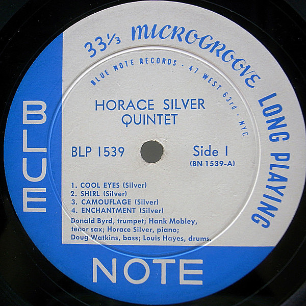 HORACE SILVER / 6 Pieces Of Silver (LP) / Blue Note | WAXPEND RECORDS