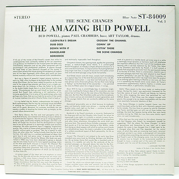 BUD POWELL / The Scene Changes (The Amazing) (LP) / Blue Note