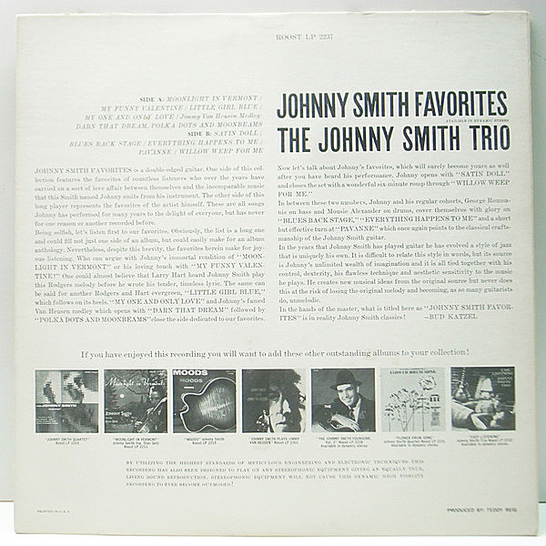 JOHNNY SMITH / Johnny Smith Favorites (LP) / Royal Roost | WAXPEND