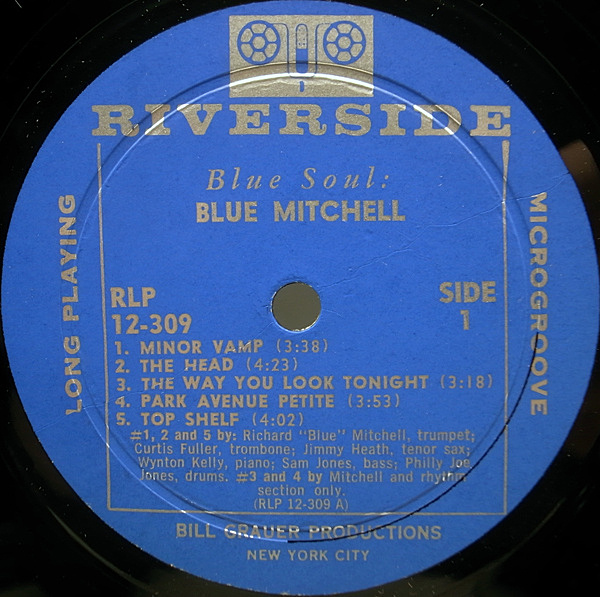 BLUE MITCHELL / Blue Soul (LP) / Riverside | WAXPEND RECORDS