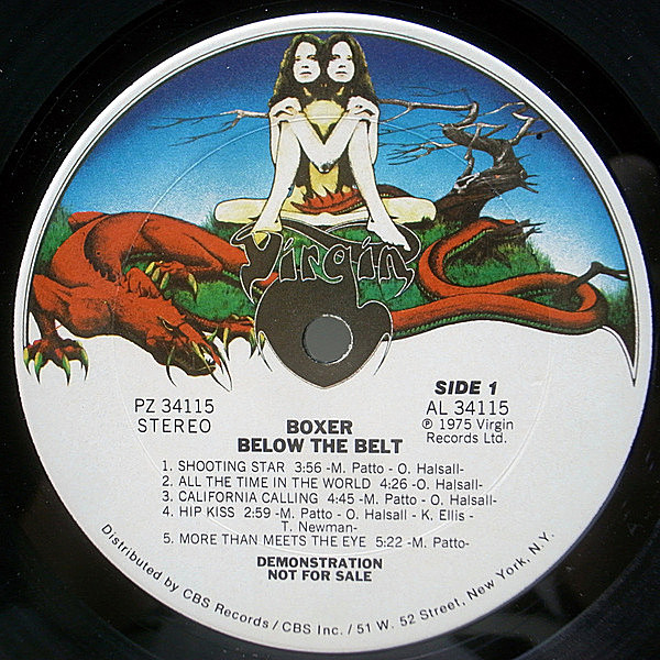 BOXER / Below The Belt (LP) / Virgin | WAXPEND RECORDS