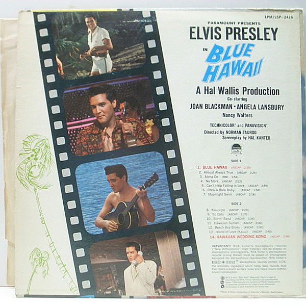 ELVIS PRESLEY / Blue Hawaii (LP) / RCA Victor | WAXPEND RECORDS