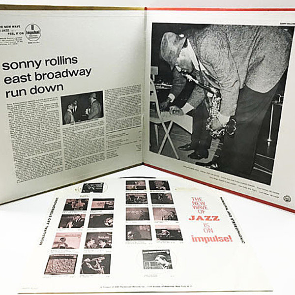 米オリジナル】SONNY ROLLINS 美品 EAST BROADWAY RUN DOWN ソニー