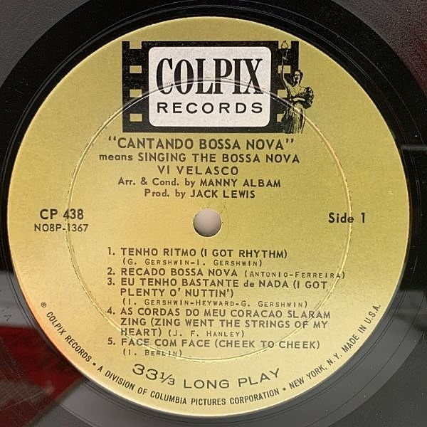 VI VELASCO / ZOOT SIMS / Cantando Bossa Nova Means Singing The