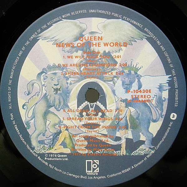 QUEEN / News Of The World (LP) / Elektra | WAXPEND RECORDS