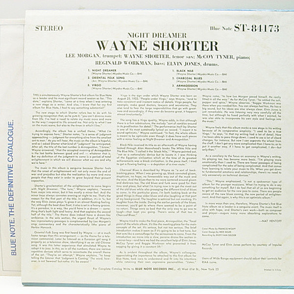 WAYNE SHORTER / Night Dreamer (LP) / Blue Note | WAXPEND RECORDS
