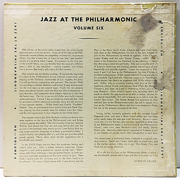 NORMAN GRANZ / JAZZ AT THE PHILHARMONIC / Norman Granz' Jazz At