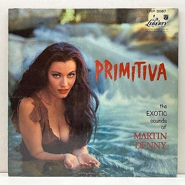 レコードメイン画像：美再生!! MONO 初版ターコイズ 深溝 オリジナル MARTIN DENNY Primitiva ('58 Liberty) エキゾチカ代表格 マーティン・デニー Sandy Warner