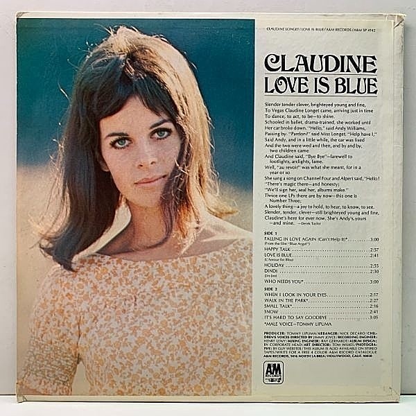 CLAUDINE LONGET / Love Is Blue (LP) / A&M | WAXPEND RECORDS