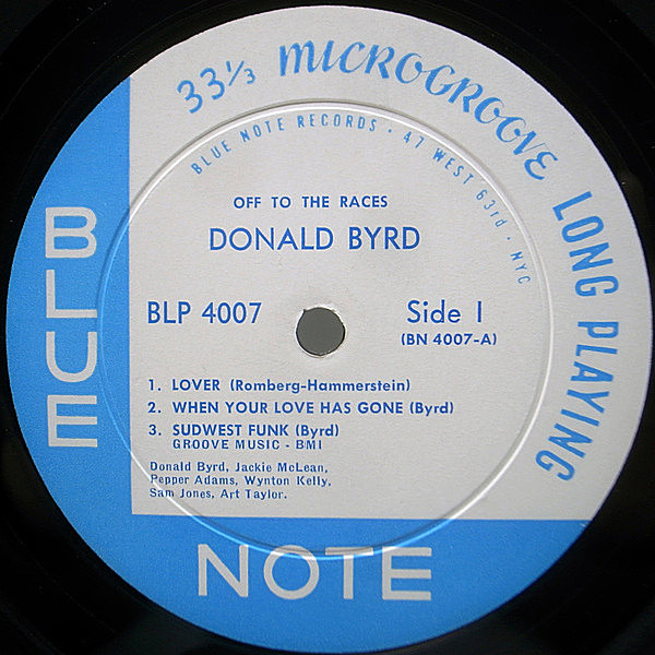 DONALD BYRD / Off To The Races (LP) / Blue Note | WAXPEND RECORDS