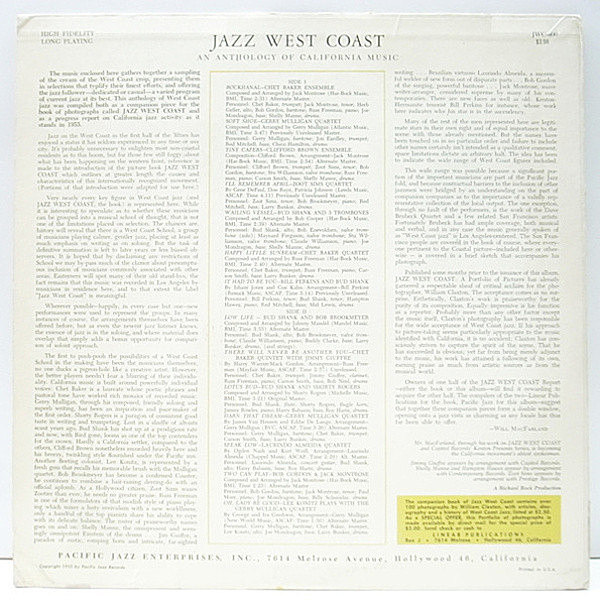 VARIOUS / Jazz West Coast (LP) / Pacific Jazz | WAXPEND RECORDS