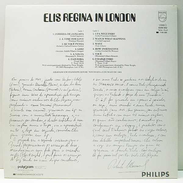 ELIS REGINA / In London (LP) / Philips | WAXPEND RECORDS