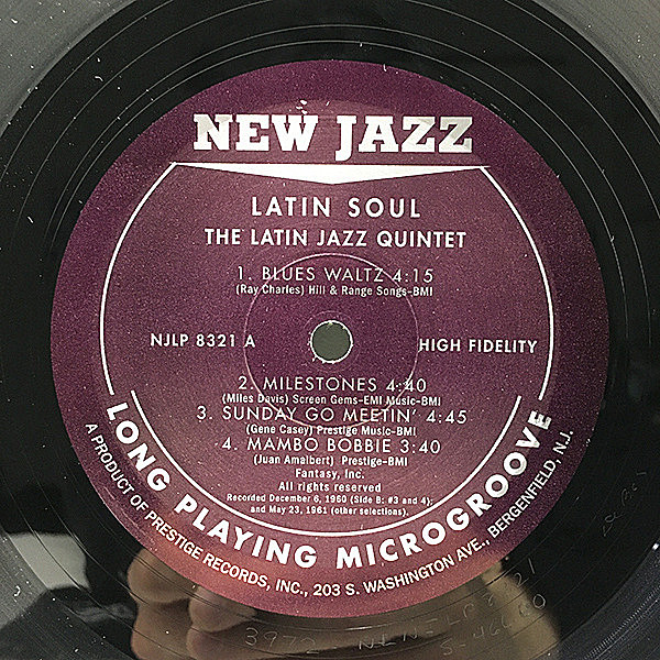 LATIN JAZZ QUINTET / Latin Soul (LP) / New Jazz | WAXPEND RECORDS