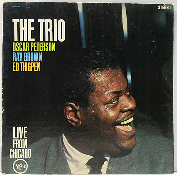 レコードメイン画像：USオリジナル【初版 Verveリム】ステレオの初回プレス OSCAR PETERSON The Trio LIVE From CHICAGO ('61 Verve) 傑作ライヴ 名盤