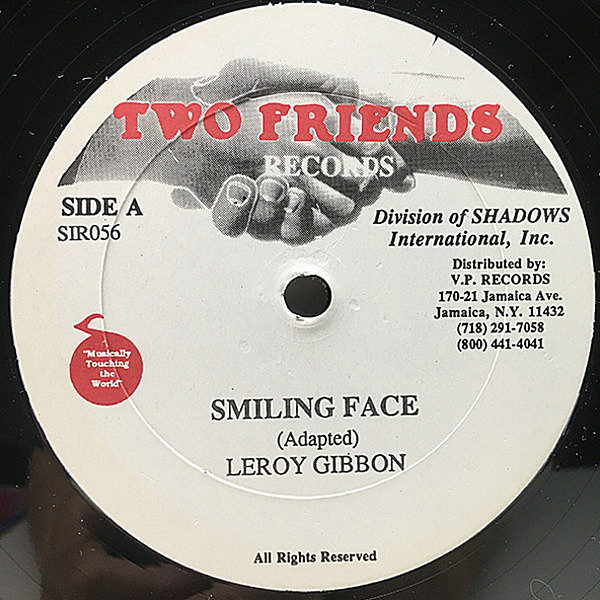レコードメイン画像：【SWEET LOVERS】12'' JAオリジナル LEROY GIBBON Smiling Faces (Two Friends) リロイ・ギボン 45RPM. ラヴァーズ・クラシック！