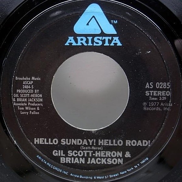 レコードメイン画像：美品 GIL SCOTT HERON Hello Sunday / Song Of The Wind 7インチ