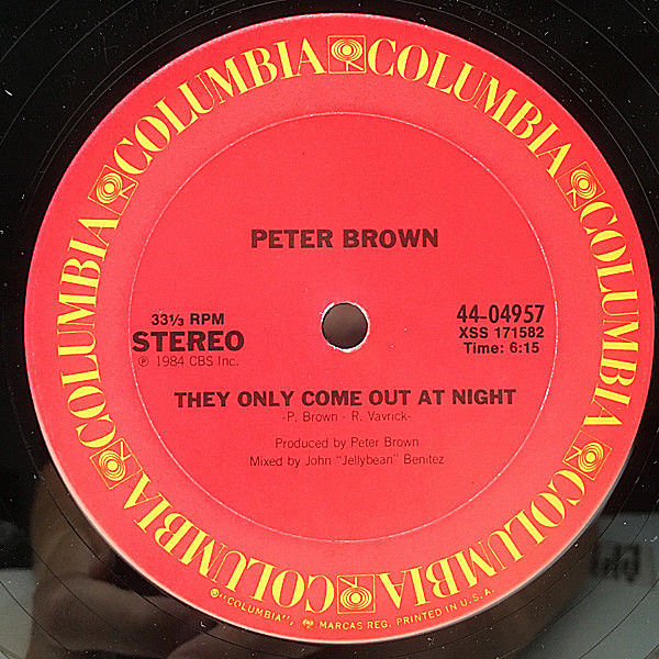 PETER BROWN / They Only Come Out At Night (12) / Columbia