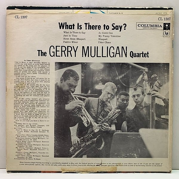 GERRY MULLIGAN / What Is There To Say? (LP) / Columbia | WAXPEND