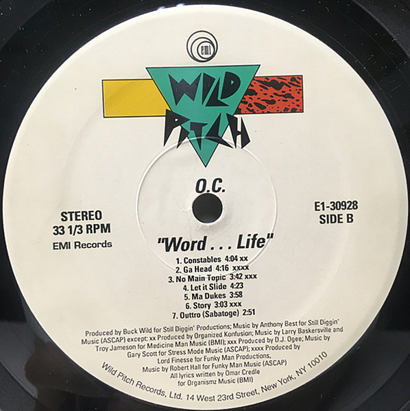 O.C. / WordLife (LP) / Wild Pitch | WAXPEND RECORDS