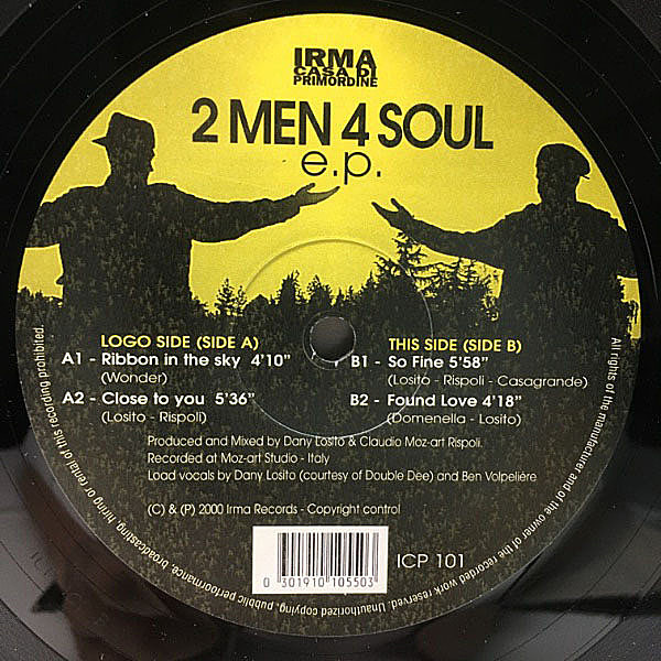 2 MEN 4 SOUL / e.p. Limited Edition (12) / Irma | WAXPEND RECORDS