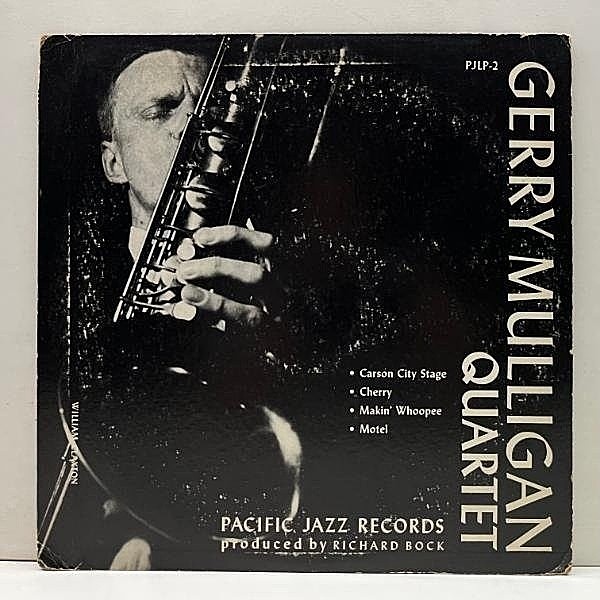 レコードメイン画像：原盤 10'' FLAT 米オリジ LEE KONITZ Plays GERRY MULLIGAN Quartet ('53 Pacific Jazz PJ-2) w/ Chet Baker, Carson Smith, Larry Bunker