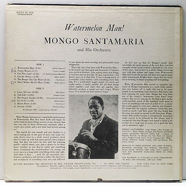 MONGO SANTAMARIA / Watermelon Man! (LP) / Battle | WAXPEND RECORDS