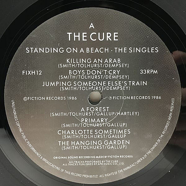 CURE / Standing On A Beach・The Singles (LP) / Fiction | WAXPEND