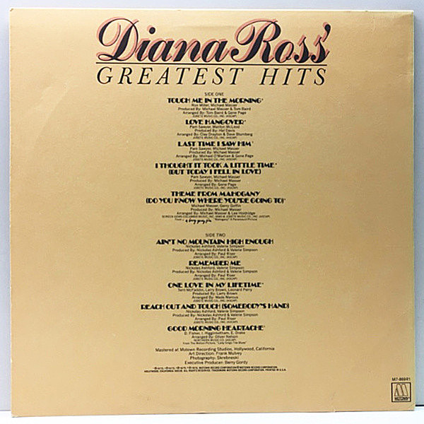 激レア 昭和レトロ 当時物 ALL THE GREAT HITS-DIANA ROSS ダイアナ