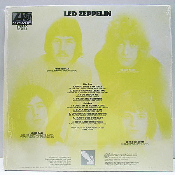 LED ZEPPELIN / I (LP) / Atlantic | WAXPEND RECORDS