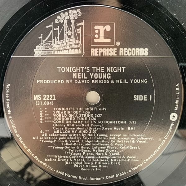 NEIL YOUNG / Tonight's The Night (LP) / Reprise | WAXPEND RECORDS