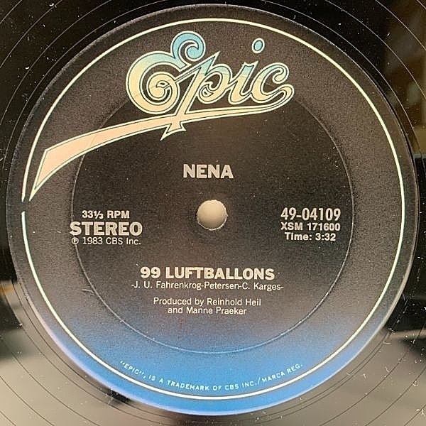 NENA / 99 Red Balloons / 99 Luftballons (12) / Epic