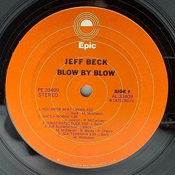 JEFF BECK / Blow By Blow (LP) / Epic | WAXPEND RECORDS