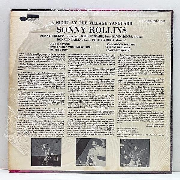 SONNY ROLLINS / A Night At The Village Vanguard (LP) / Blue Note | WAXPEND  RECORDS