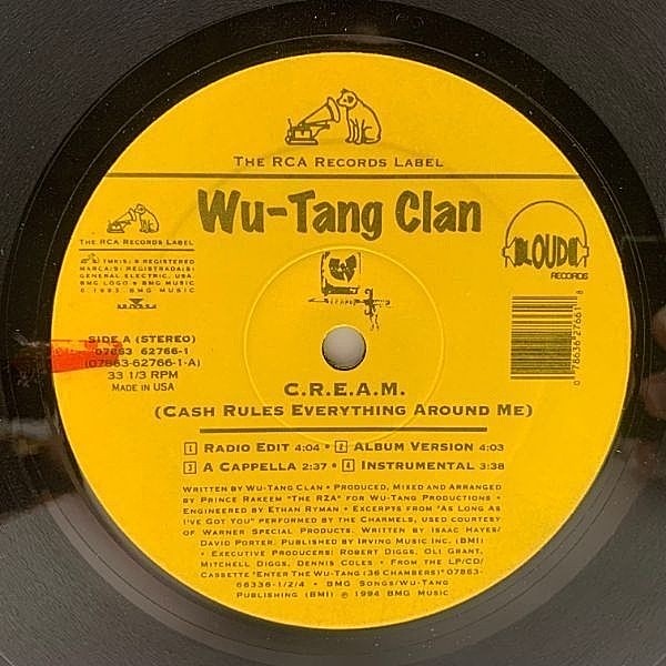 WU-TANG CLAN / C.R.E.A.M. (Cash Rules Everything Around Me) (12