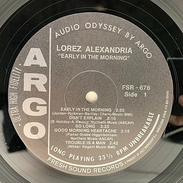 LOREZ ALEXANDRIA / RAMSEY LEWIS / Early In The Morning (LP) / Fresh Sound |  WAXPEND RECORDS