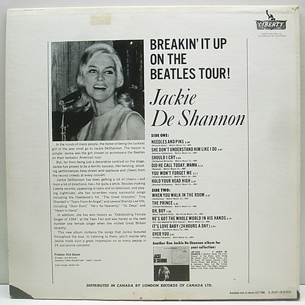 JACKIE DeSHANNON / Breakin' It Up On The Beatles Tour! (LP ...