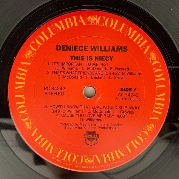 DENIECE WILLIAMS / This Is Niecy (LP) / Columbia | WAXPEND RECORDS