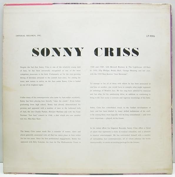 ◯Original◯USA○VAN GELDER 刻印◯SONNY CRISS◯PRESTIGE PR-7526