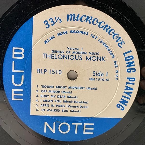 THELONIOUS MONK / Genius Of Modern Music Vol. 1 (LP) / Blue Note