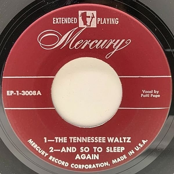 PATTI PAGE / The Tennessee Waltz (7) / Mercury | WAXPEND RECORDS