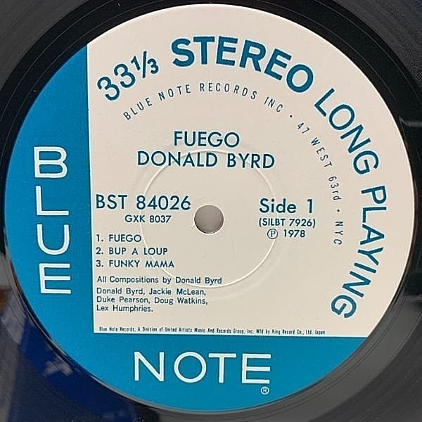 DONALD BYRD / Fuego (LP) / Blue Note | WAXPEND RECORDS