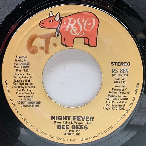 BEE GEES / Night Fever / Down The Road (7) / RSO | WAXPEND RECORDS