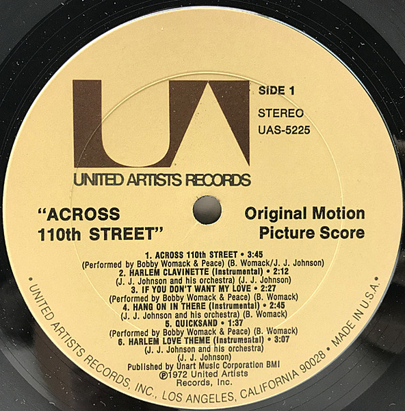 BOBBY WOMACK / Across 110th Street (LP) / United Artists | WAXPEND RECORDS