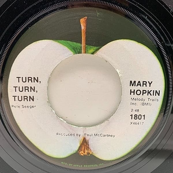 MARY HOPKIN / Those Were The Days / Turn, Turn, Turn (7) / Apple