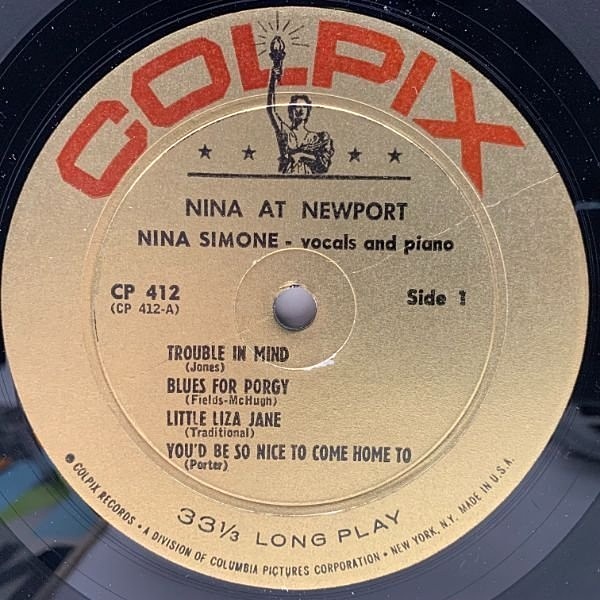 NINA SIMONE / Nina At Newport (LP) / Colpix | WAXPEND RECORDS