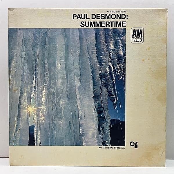 レコードメイン画像：美盤!! VANGELDER刻印 コート仕様 USオリジ PAUL DESMOND Summertime ('68 A&M SP-3015) w/ Herbie Hancock, Bucky Pizzarelli, Ron Carter