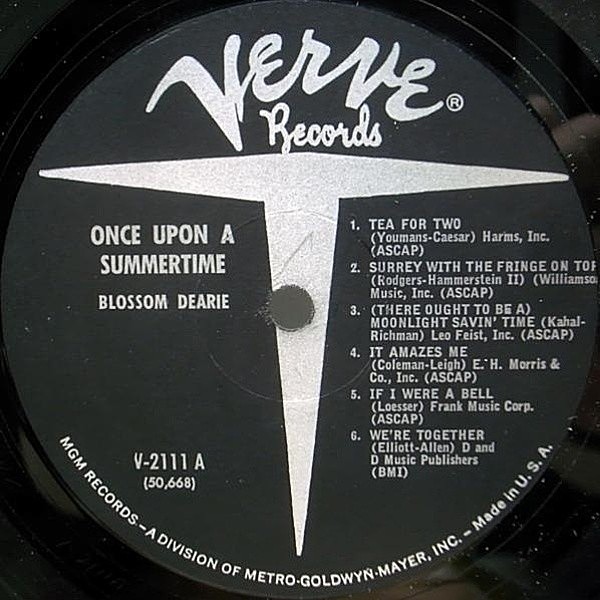 BLOSSOM DEARIE / Once Upon A Summertime (LP) / Verve | WAXPEND RECORDS