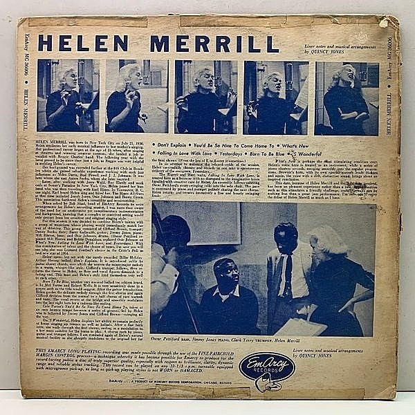 HELEN MERRILL / Same (LP) / EmArcy | WAXPEND RECORDS